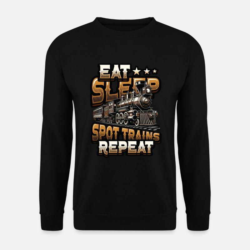 Trainspotting Train Lovers Trains - Unisex Sweatshirt - black