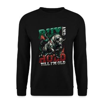 Finanzielle Freiheit Aktien Investor Börse - Unisex Pullover - Schwarz - Vorne - Alina (178cm) & Michal (187cm)