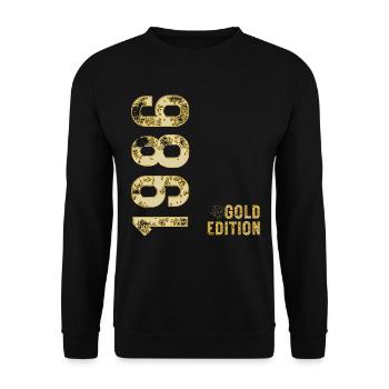Anniversire 38 Jahre Gold Edition 1986 - Unisex Pullover - Schwarz - Vorne - Alina (178cm) & Michal (187cm)