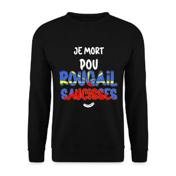 Flagge La Réunion Mann Damen Küche Rougail - Unisex Pullover - Schwarz - Vorne - Alina (178cm) & Michal (187cm)