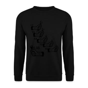 Apéro Bricolage Garage Bière Papa Papy - Sweat-shirt Unisexe - noir - Devant - Alina (178cm) & Michal (187cm)