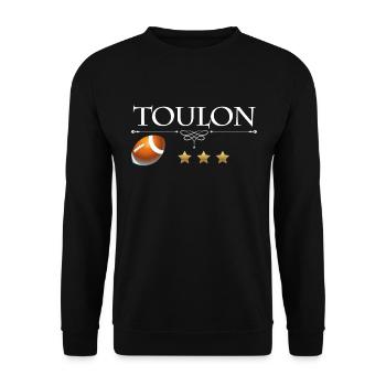 Ballon De Rugby Toulon 3 Etoiles Homme Enfant - Sweat-shirt Unisexe - noir - Devant - Alina (178cm) & Michal (187cm)
