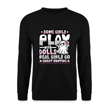 Les vraies filles partent à la chasse aux fantômes - Sweat-shirt Unisexe - noir - Devant - Alina (178cm) & Michal (187cm)