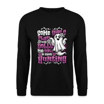 Les vraies filles partent à la chasse aux fantômes - Sweat-shirt Unisexe - noir - Devant - Alina (178cm) & Michal (187cm)