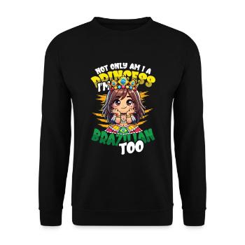 Mädchen Brazilianische Herkunft Brasilien - Unisex Pullover - Schwarz - Vorne - Alina (178cm) & Michal (187cm)