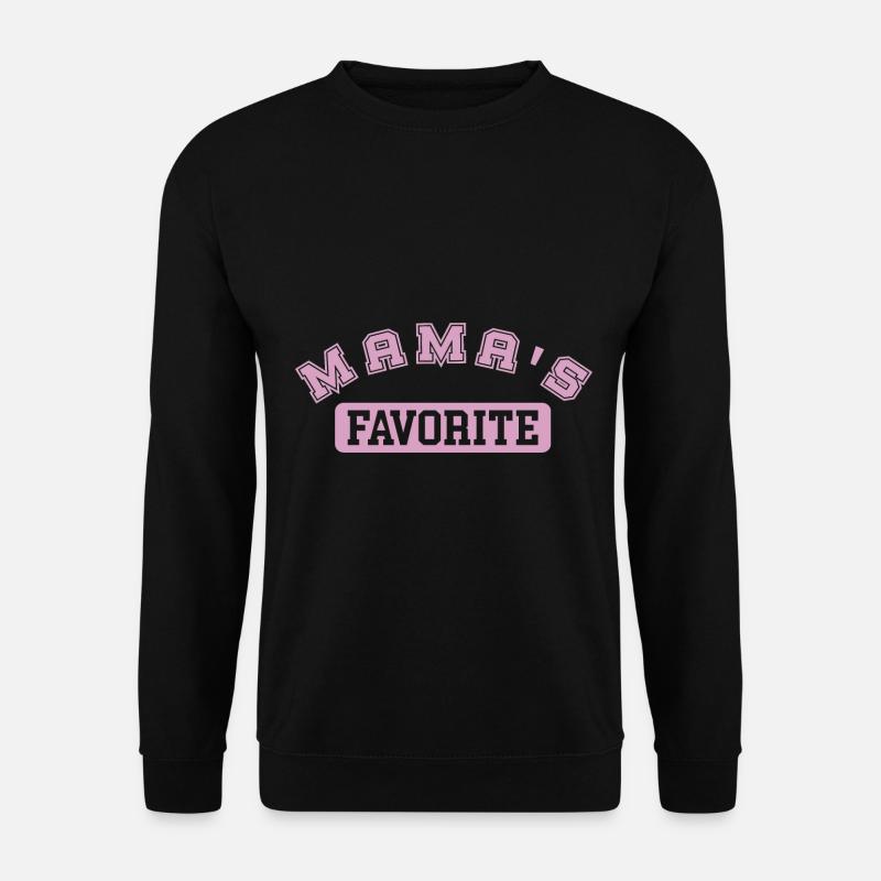 Mama's favorite rosa - Unisex Pullover - Schwarz