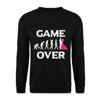 célibataire - Sweat-shirt Unisexe - noir - Devant - Alina (178cm) & Michal (187cm)