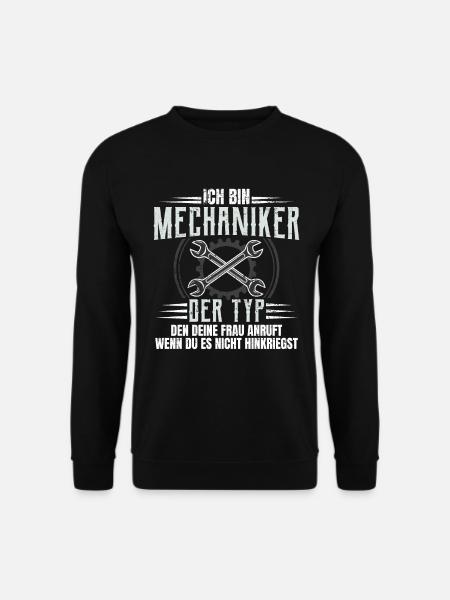 Mechaniker Automechaniker Mechatroniker Geschenk - Unisex Pullover - Schwarz