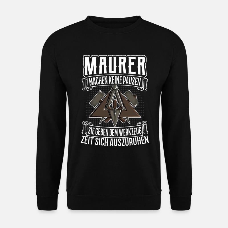 Maurer Maurermeister - Unisex Pullover - Schwarz