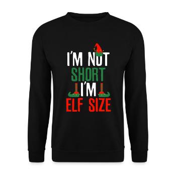 Elf Klein Christmas Elves fairy tale child gift - Unisex Sweatshirt - black - Front - Alina (178cm) & Michal (187cm)