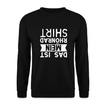 Rhönrad - Unisex Pullover - Schwarz - Vorne - Alina (178cm) & Michal (187cm)