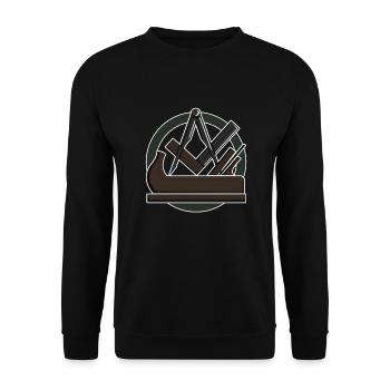 Carpenter Carpenter Guild Sign Guild Gift - Unisex Sweatshirt - black - Front - Alina (178cm) & Michal (187cm)