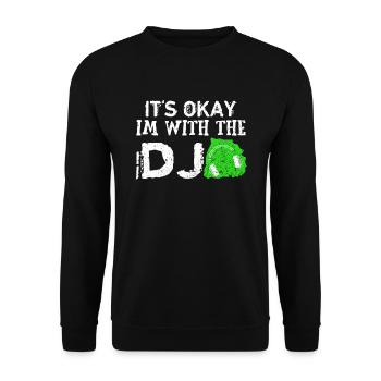 DJ - Sweat-shirt Unisexe - noir - Devant - Alina (178cm) & Michal (187cm)