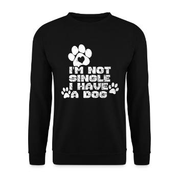 Hundeliebe - Unisex Pullover - Schwarz - Vorne - Alina (178cm) & Michal (187cm)