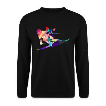 Ski - Sweat-shirt Unisexe - noir - Devant - Alina (178cm) & Michal (187cm)