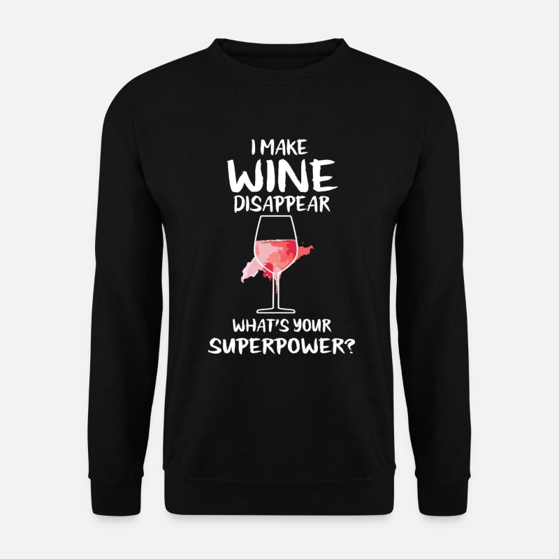 Weinliebhaber - Unisex Pullover - Schwarz