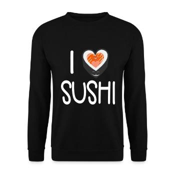 Sushi - Unisex Pullover - Schwarz - Vorne - Alina (178cm) & Michal (187cm)