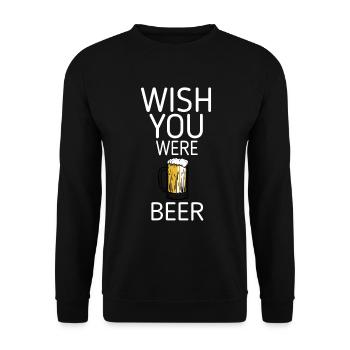 Beer garden beer bottle beer beer tent beer mug - Unisex Sweatshirt - black - Front - Alina (178cm) & Michal (187cm)