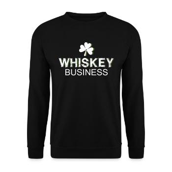 Whiskey - Unisex Sweatshirt - black - Front - Alina (178cm) & Michal (187cm)