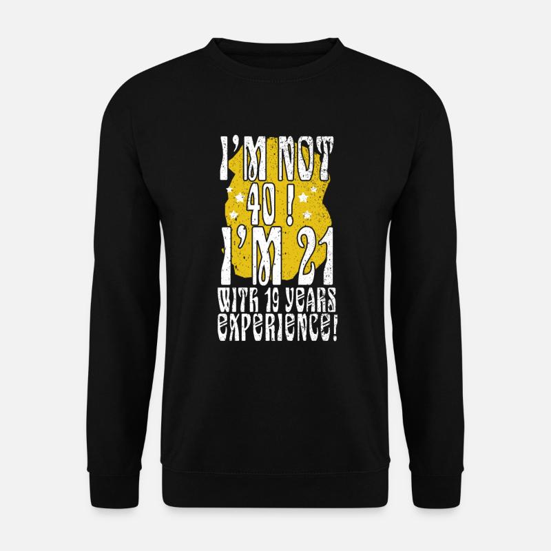 40e anniversaire - Sweat-shirt Unisexe - noir