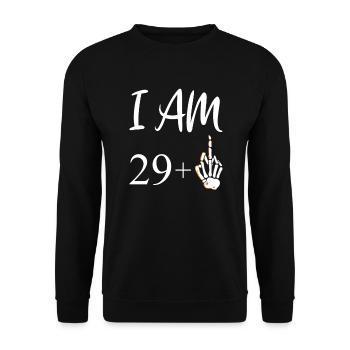 30th birthday thirty 1990 90s 30 years - Unisex Sweatshirt - black - Front - Alina (178cm) & Michal (187cm)