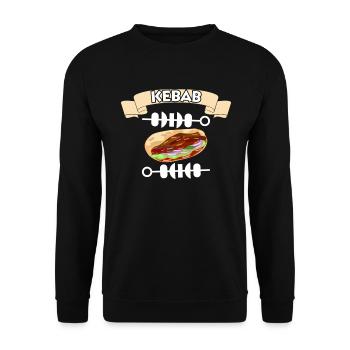 Döner Kebab Türkei Türkisch Istanbul Spiess Grill - Unisex Pullover - Schwarz - Vorne - Alina (178cm) & Michal (187cm)