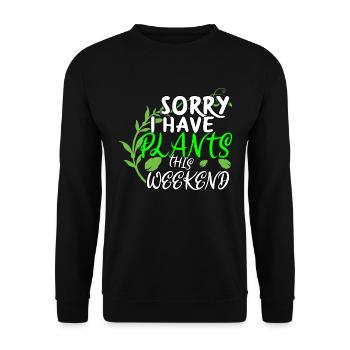 Gardener gardener hobby gardener gardening gift - Unisex Sweatshirt - black - Front - Alina (178cm) & Michal (187cm)