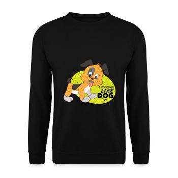 Dog Love Dog Owners Dog Sports Dog Gift - Unisex Sweatshirt - black - Front - Alina (178cm) & Michal (187cm)