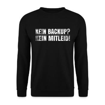 Admin IT Sysadmin Lustiger Spruch Geschenk - Unisex Pullover - Schwarz - Vorne - Alina (178cm) & Michal (187cm)