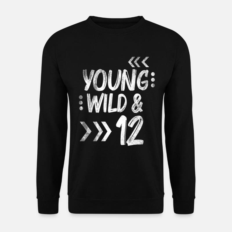 Geburtstag Zwöfl Jahre 12 Geburtstag Geschenk - Unisex Pullover - Schwarz