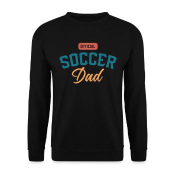 Official Soccer Dad Dad playing soccer - Unisex Sweatshirt - black - Front - Alina (178cm) & Michal (187cm)