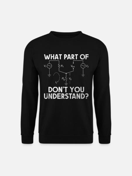Elektriker Lustiges Geschenk elektrischer Spruch - Unisex Pullover - Schwarz