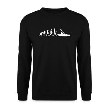 Kajakfahren Kanu Kajak - Unisex Pullover - Schwarz - Vorne - Alina (178cm) & Michal (187cm)