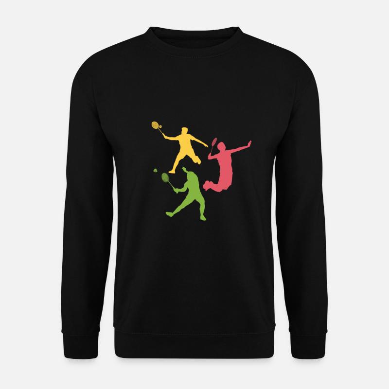 Badmintonspieler Badminton - Unisex Pullover - Schwarz