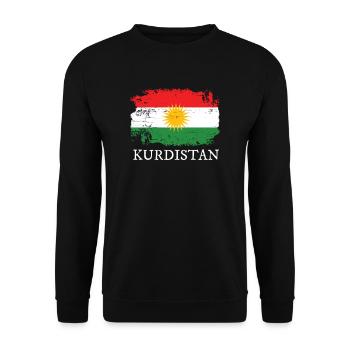 Kurdistan - Unisex Pullover - Schwarz - Vorne - Alina (178cm) & Michal (187cm)