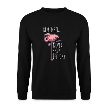 Bodybuilding Fitness Sport - Unisex Pullover - Schwarz - Vorne - Alina (178cm) & Michal (187cm)