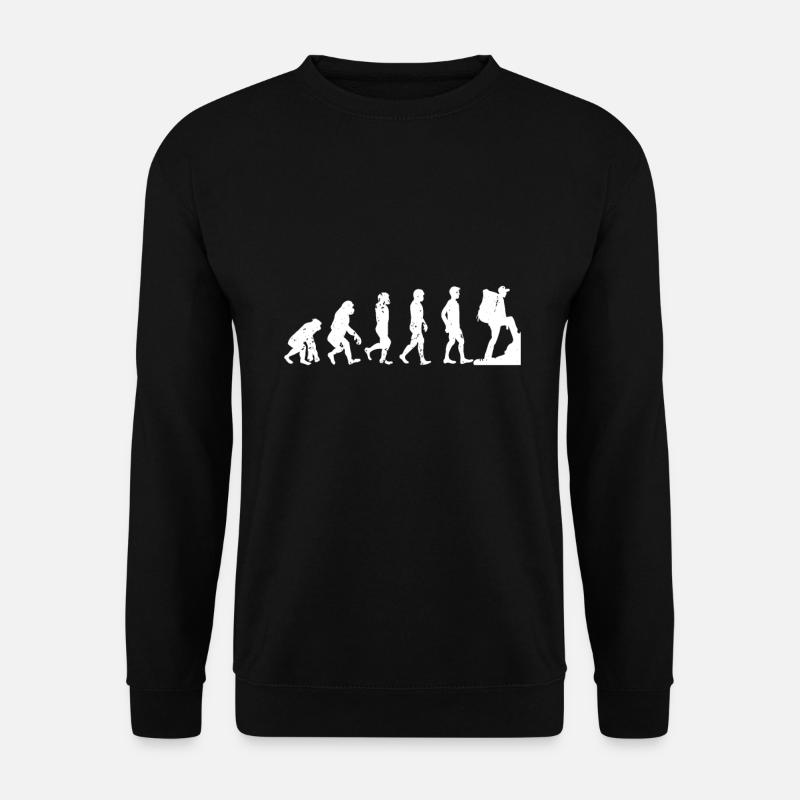 Hiking Evolution - Unisex Sweatshirt - black