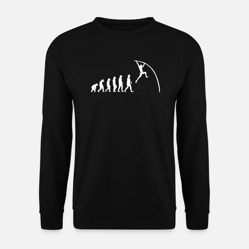 Stabhochsprung Leichtathletik Evolution - Unisex Pullover - Schwarz