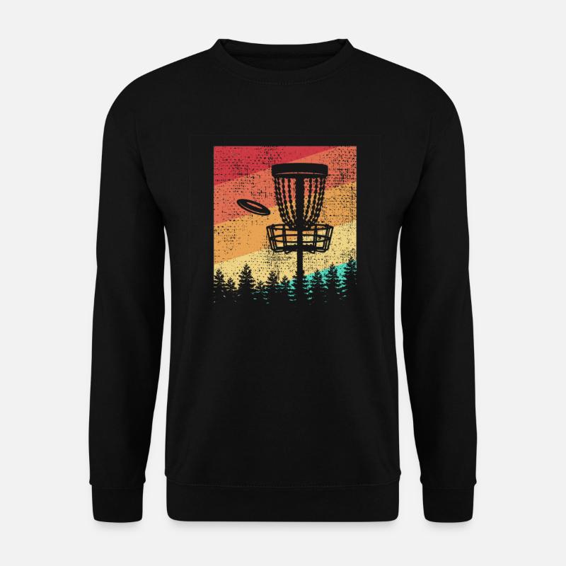 Disc Golf Retro - Unisex Sweatshirt - black