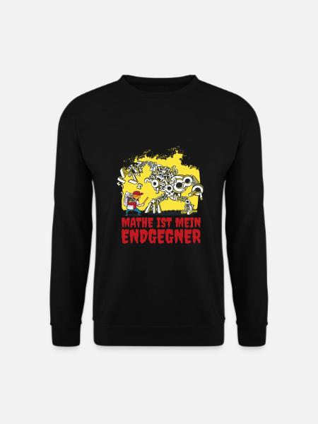 Mathe ist mein Endgegner - Unisex Pullover - Schwarz