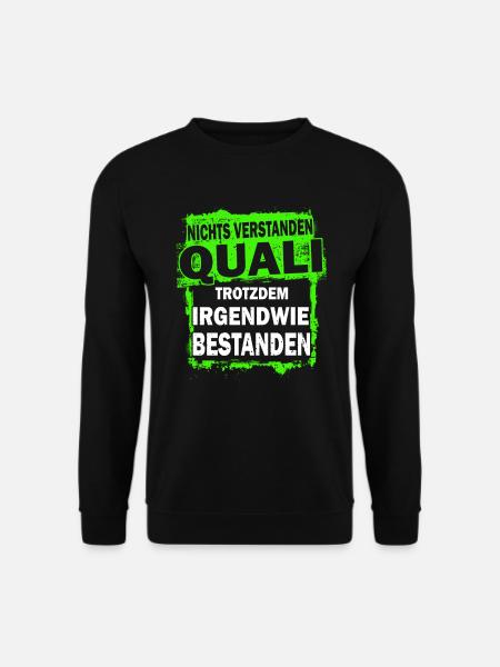 Quali bestanden - Schulabschluss - Unisex Pullover - Schwarz