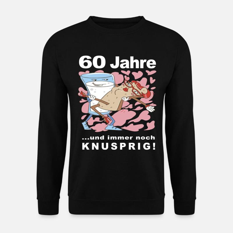 60 Jahre und immer noch knusprig! - Unisex Pullover - Schwarz
