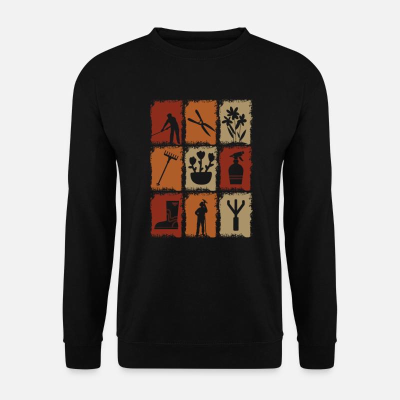 Gartenwerkzeug Gärtner - Unisex Pullover - Schwarz