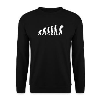 Evolution Photographer - Unisex Sweatshirt - black - Front - Alina (178cm) & Michal (187cm)