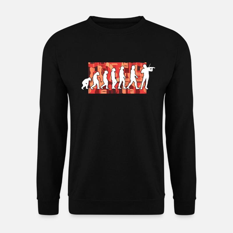 Violinist Evolution - Unisex Sweatshirt - black