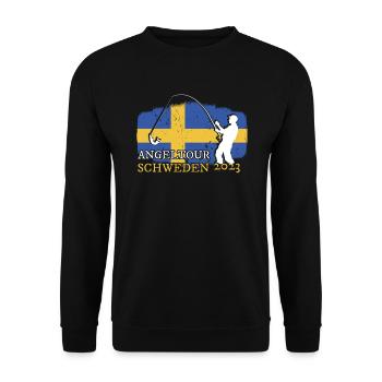 Suède Pêche 2023 - Sweat-shirt Unisexe - noir - Devant - Alina (178cm) & Michal (187cm)