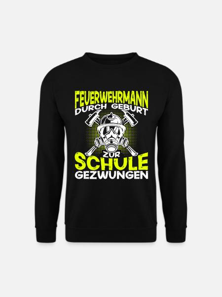 Feuerwehrmann Jugendfeuerwehr Freiwillige Feuerweh - Unisex Pullover - Schwarz