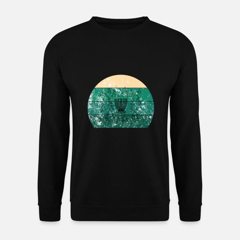 Disc Golf Basket Retro - Unisex Sweatshirt - black