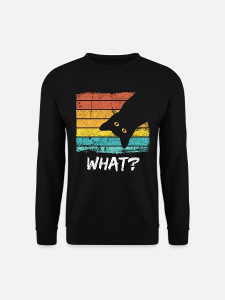 Katze Katzenmotiv Katzen T-Shirt Katzen Geschenk - Unisex Pullover - Schwarz