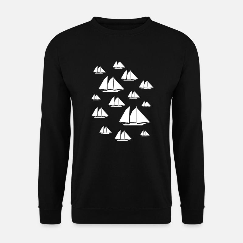 Sailing Sailboat - Unisex Sweatshirt - black
